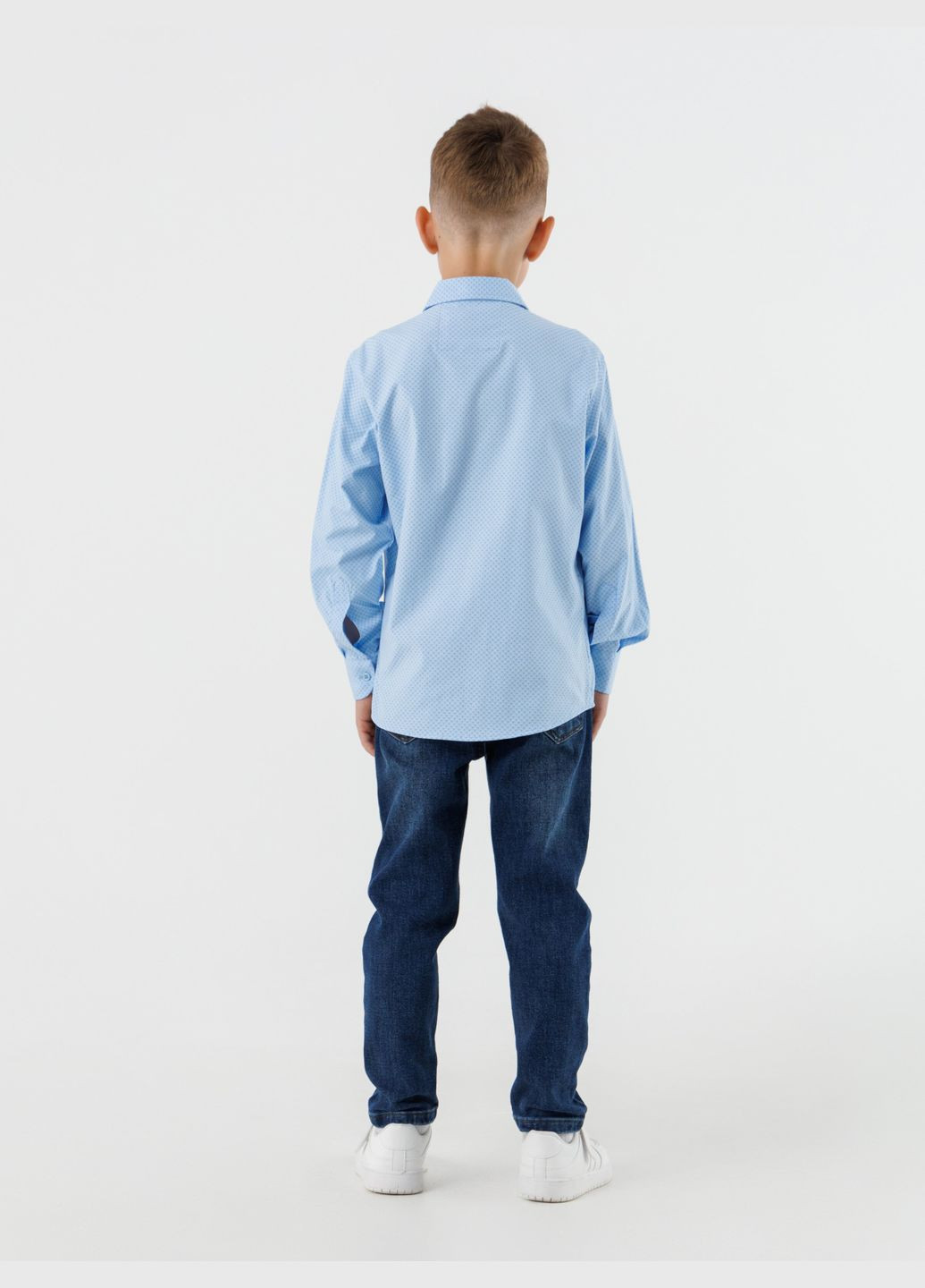 Голубой повседневный рубашка DENIZ