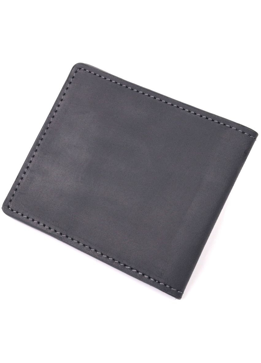 Добротна обкладинка з вінтажної шкіри для посвідчення учасника бойових дій Україна 16759 Чорна Grande Pelle (331913543)