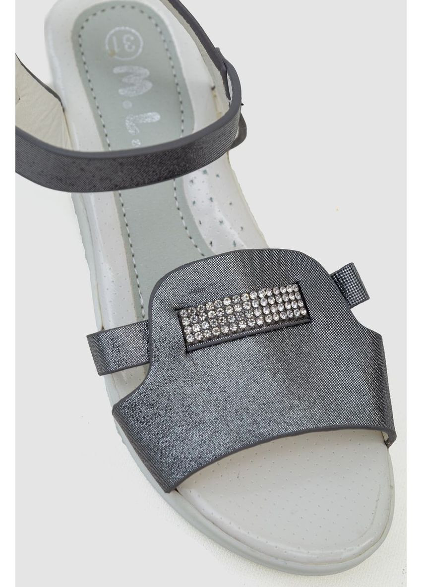 Босоніжки дитячі 243RA6806-04, колір Сріблястий Bee (370378063)