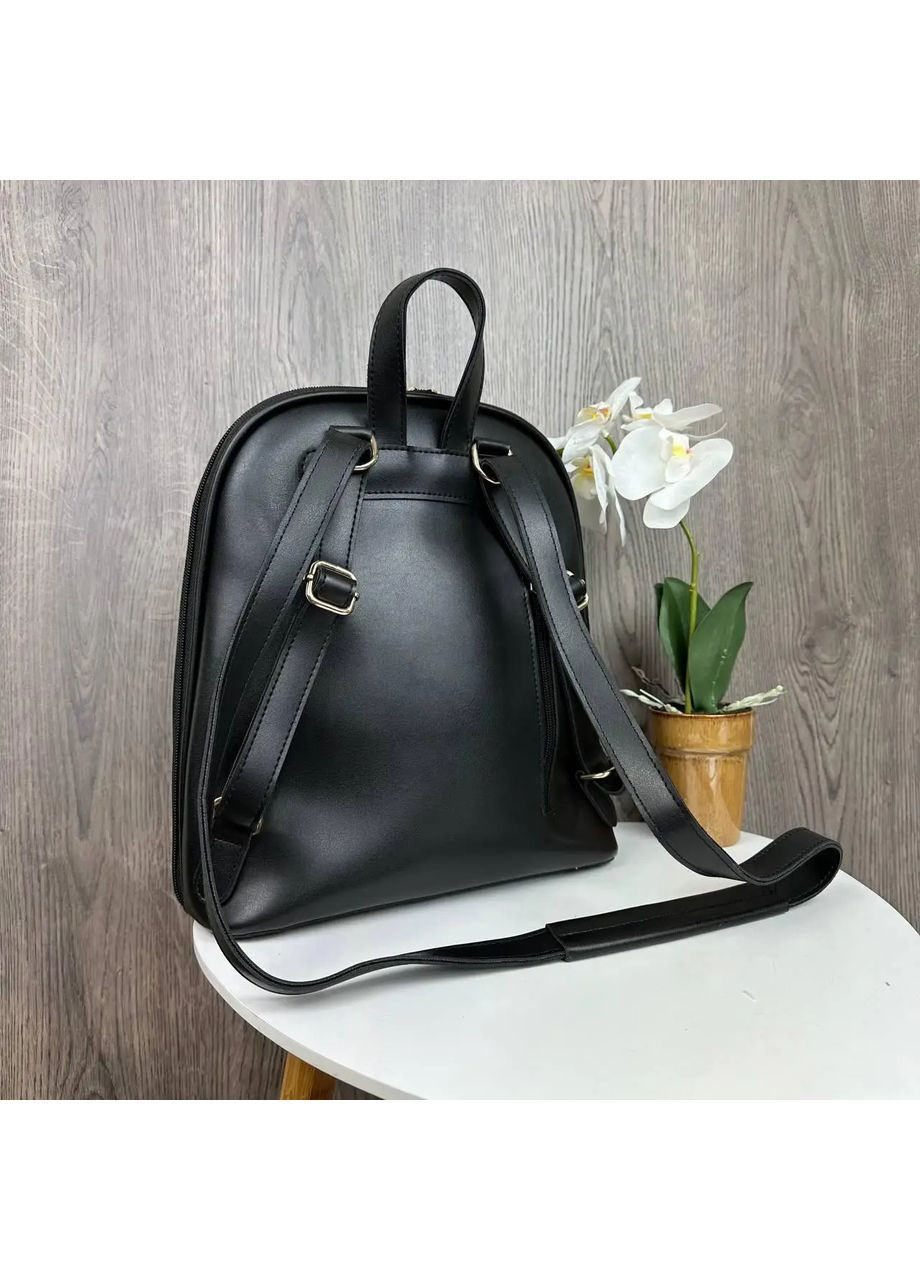 Женский городской Черный натуральна замша (1419ДКч) No Brand рюкзак (362577379)