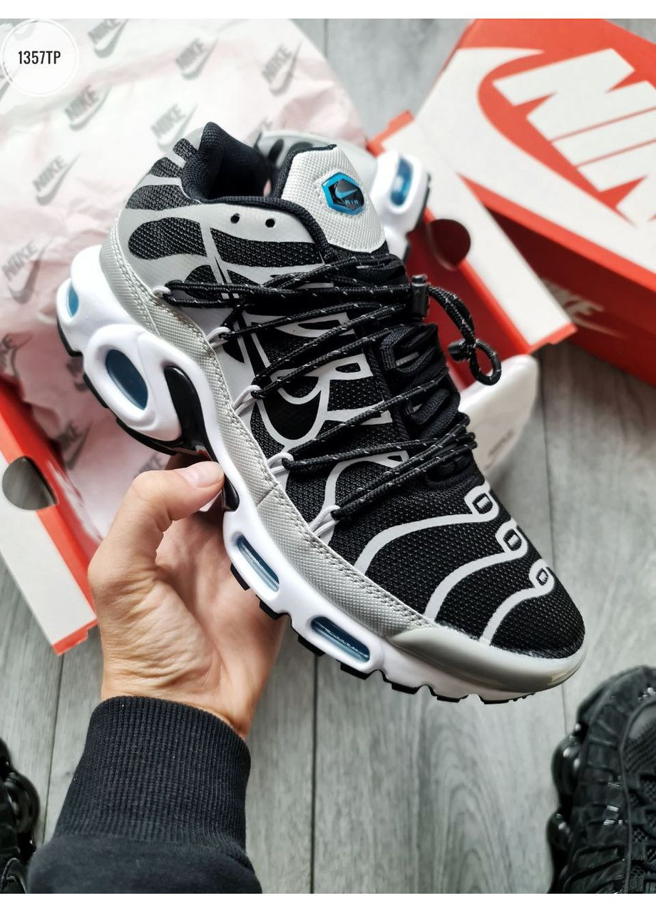 КРОСІВКИ ЖІНОЧІ NIKE AIR MAX TN PLUS LACE TOGGLE BLACK GREY REFLECTIVE НАЙК АІР МАКС ТН ПЛЮС No Brand сірі демісезони (368858128)