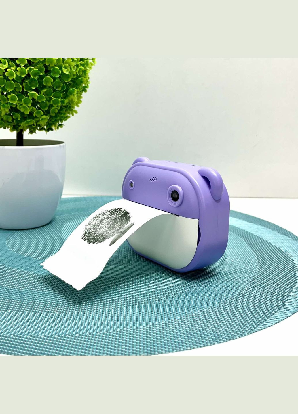 Фотоаппарат-принтер фронтальная камера чб печать USB-кабель 2 рулона термобумаги звук фото видео игры SD разъем (C 66631) No Brand (308859429)