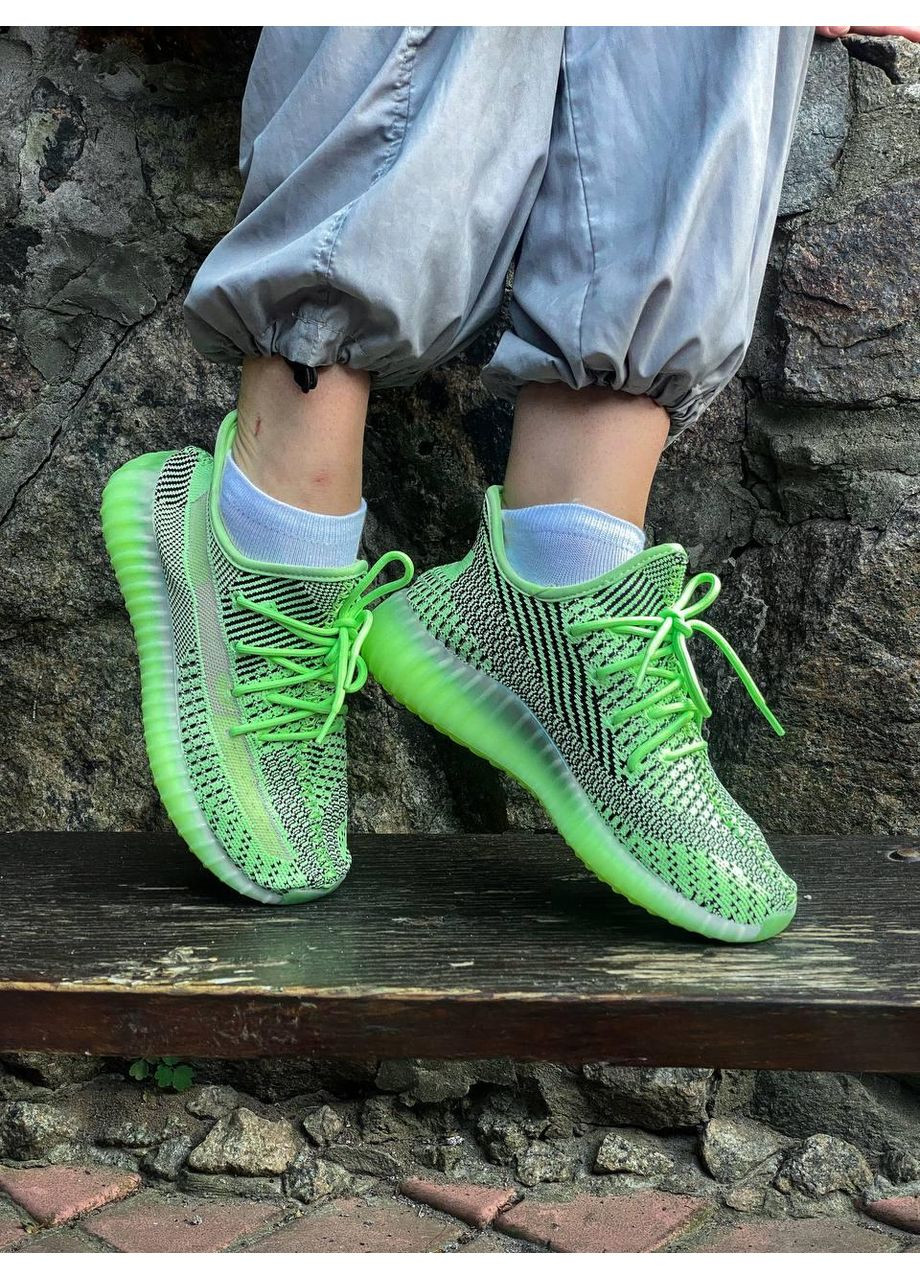 Зелені Осінні кросівки чоловічі adidas yeezy boost 350 v2 yeezreel адідас ізі буст No Brand