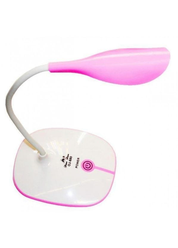 Лампа настільна світлодіодна з акумулятором біла з рожевим OJ-880 A-Plus (317203805)