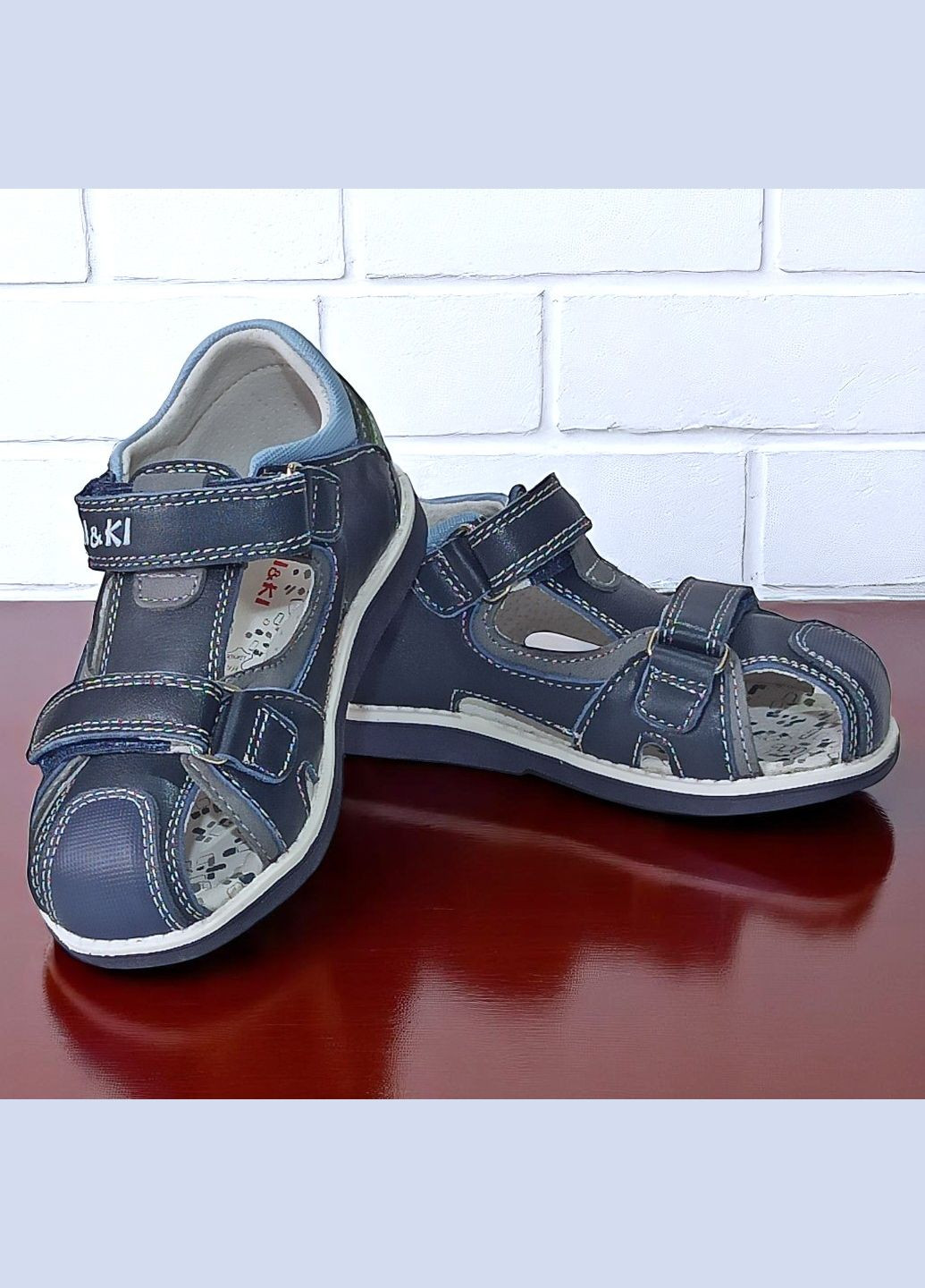 Ортопедичні закриті босоніжки для хлопчика сандалії на липучках Biki (335077417)