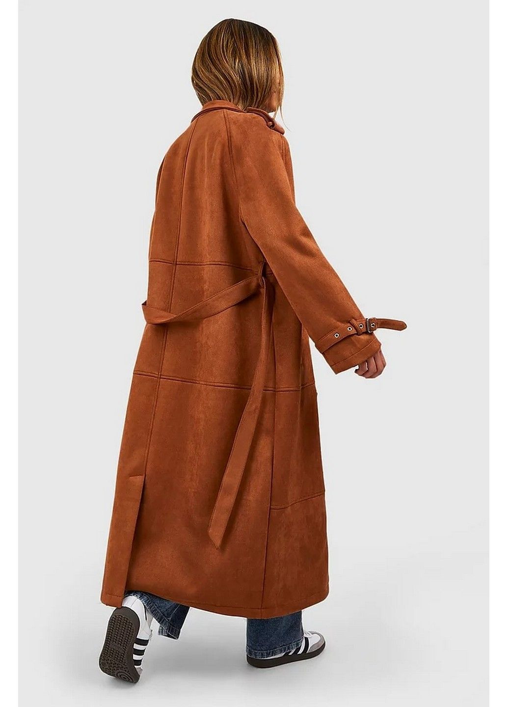 Коричневое демисезонное Пальто Boohoo