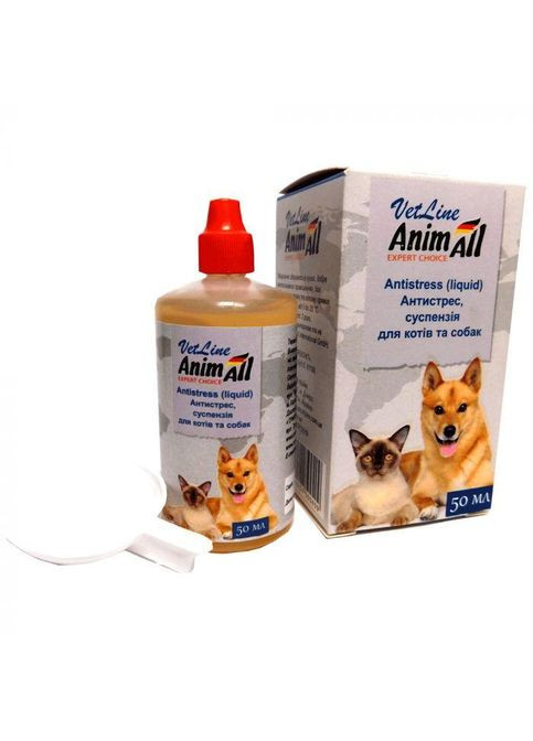 Антистрес Анімал Ветлайн ( VetLine) Expert Choice для собак і кішок, суспензія 50 мл 500409 AnimAll (278308109)