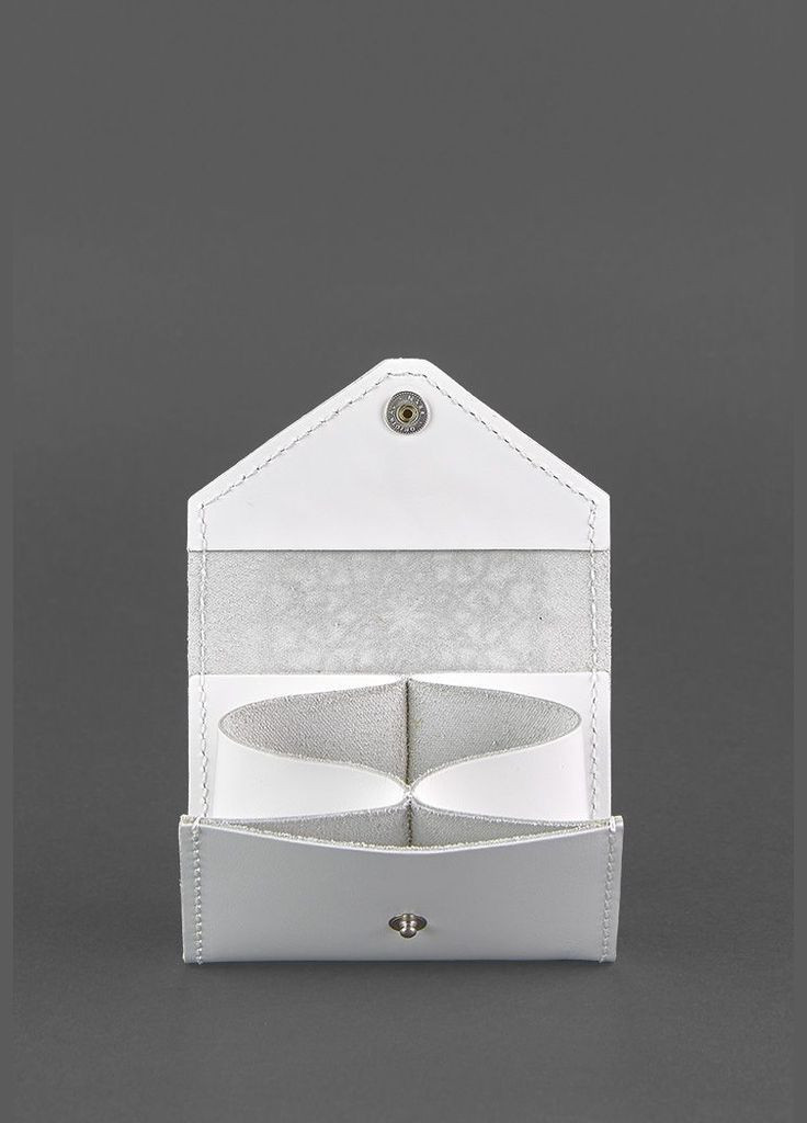 Жіночий шкіряний кард-кейс 3.0 (Гармошка) Білий з мандалою (A-026434) BlankNote (328444555)