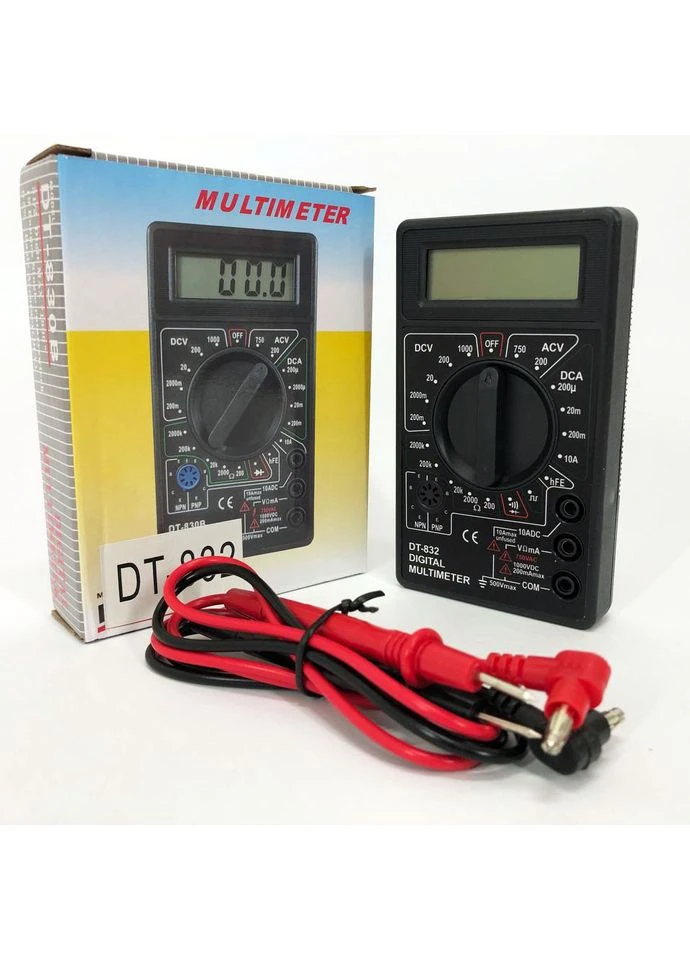 Оригинал! Мультиметр цифровой тестер Digital DT-832 со звуковым звонком, тестер напряжения цифровой Digital Tech (399526002)