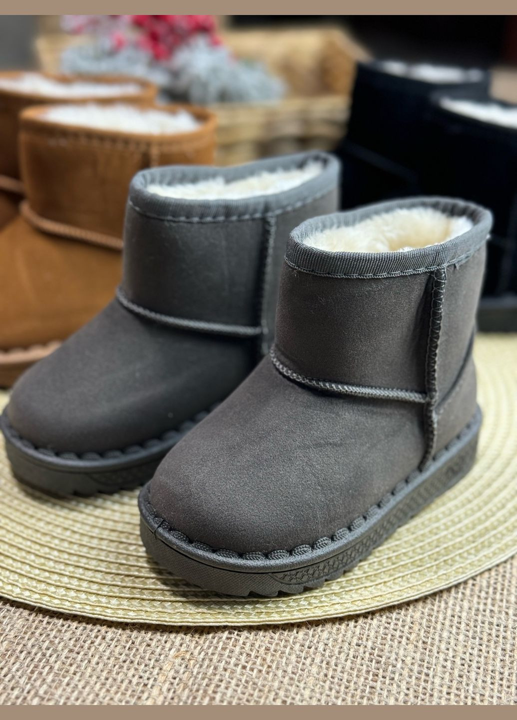 Угги дитячі зимові FN еко-нубук No Brand (313289656)