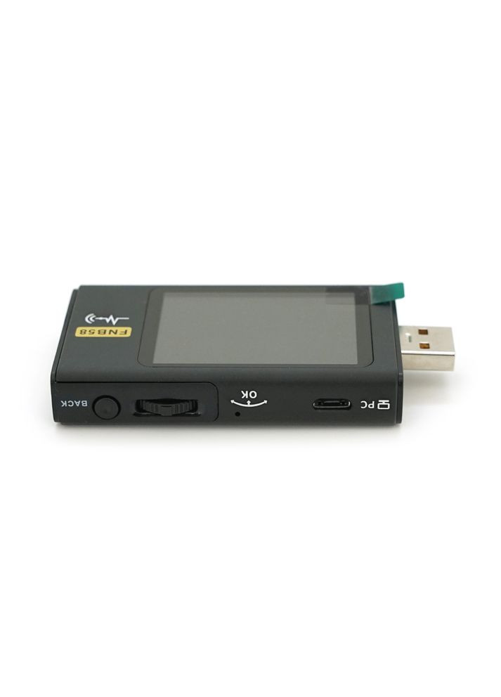 USB тестер Fnirsi FNB58 напруги (4-28V) та струму (0-7A), Box Voltronic (370616044)