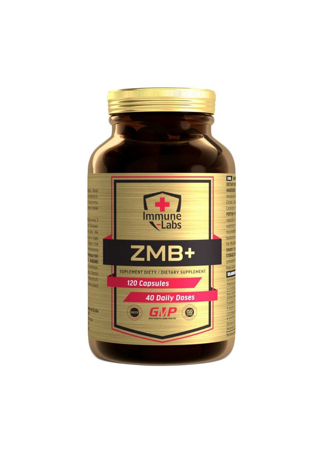 Стимулятор тестостерону ZMB+, 120 капсул Immune Labs (315869794)