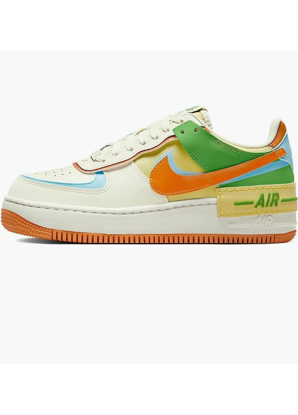 Кроссовки женские Air Force 1 Shadow Beige/Green Nike бежевые (364839117)