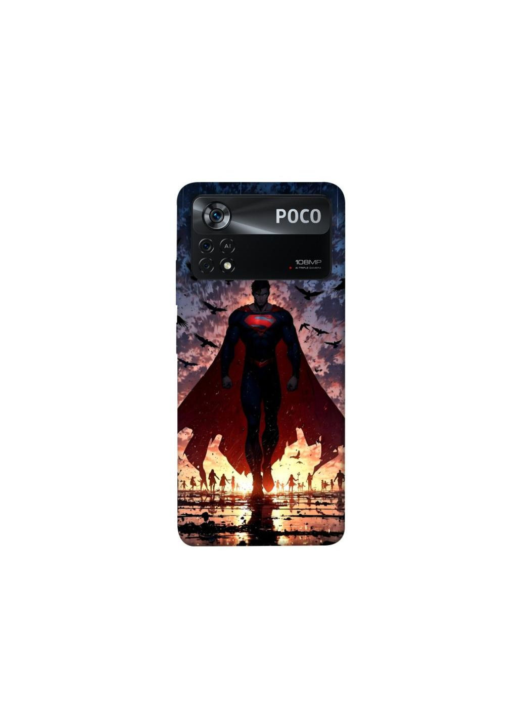 Чехол на Xiaomi Poco X4 Pro 5G superman v233 Frontalka (349826445)