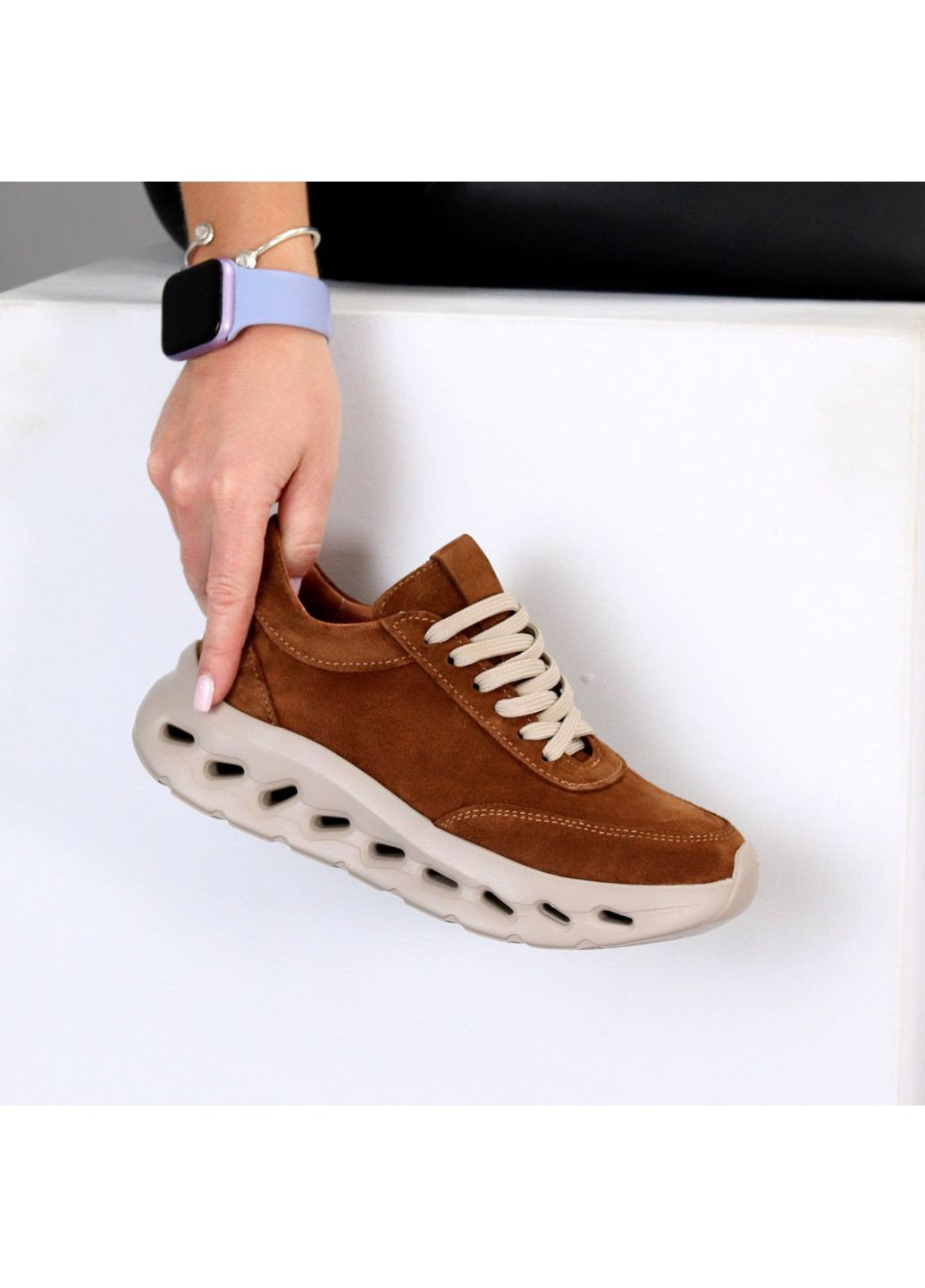 Кроссовки Adisson No Brand рыжие (360753418)