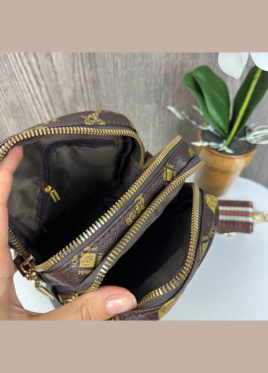 Жіноча міні маленька сумочка Коричневий (1469ДКк) No Brand сумка (341085577)