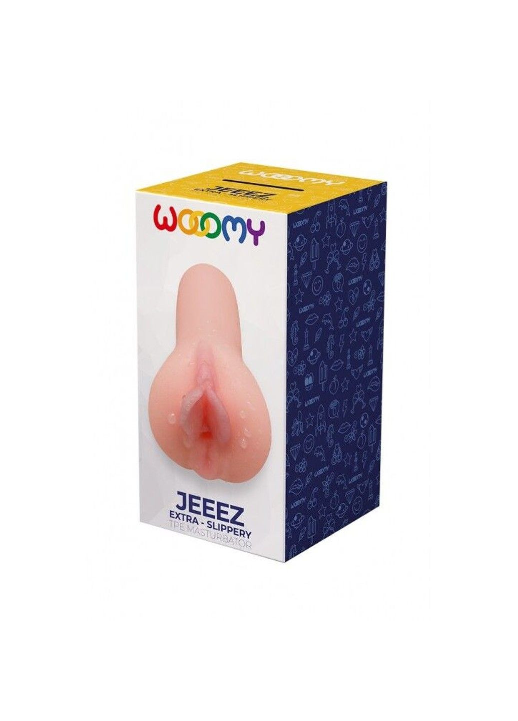 Мастурбатор-вагина Jeeez Masturbator Vagina, мягкие открытые губы, 11,6х5,4 см Wooomy (292022238)