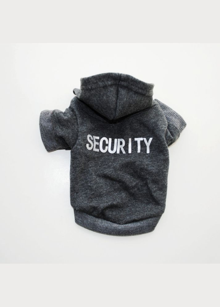Тонкое худи для котов и кошек Pet Style "Security" Серая XS No Brand - (323236019)