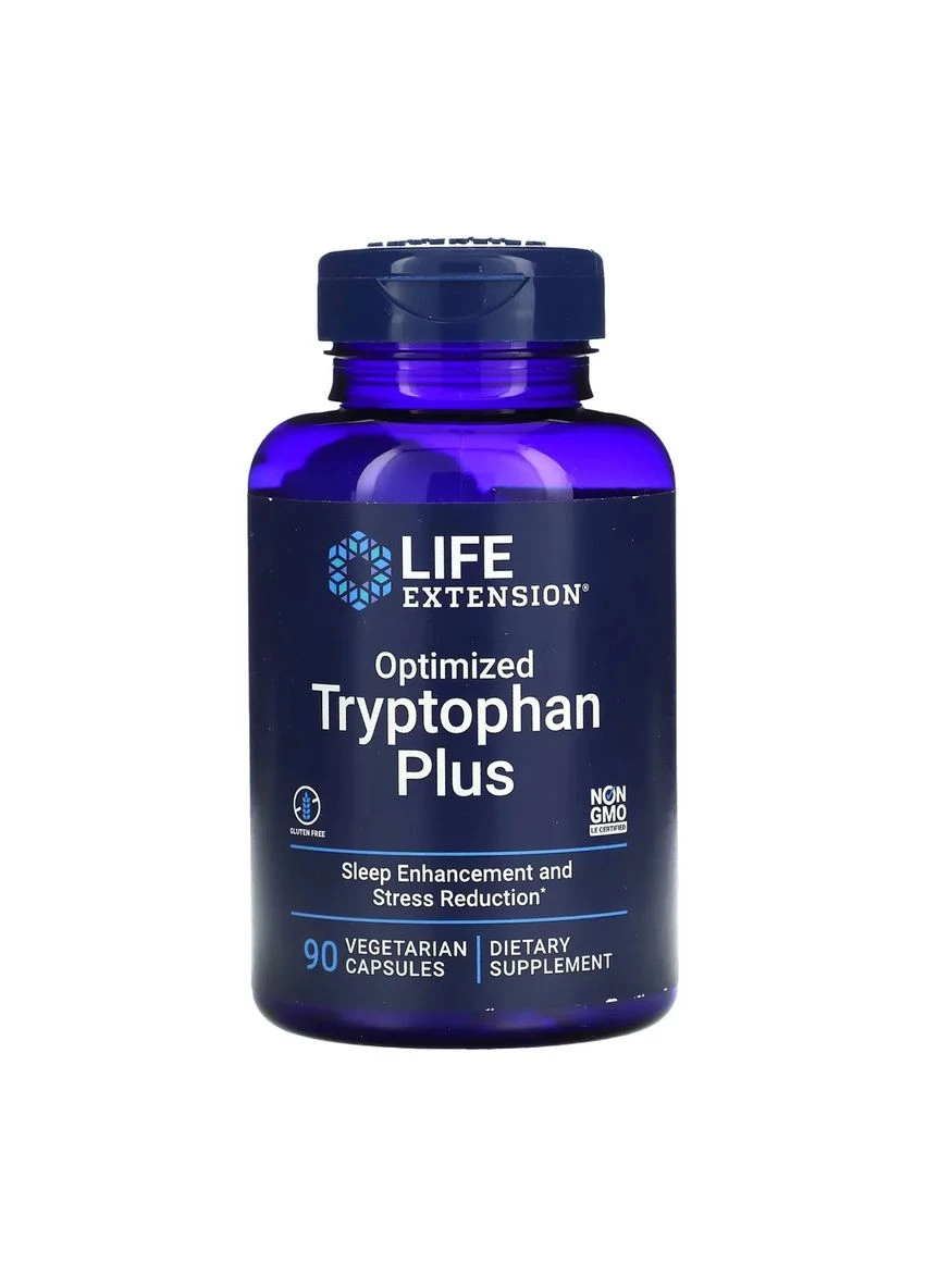 Оптимізований триптофан плюс 90 капсул без ГМО Life Extension (393480265)