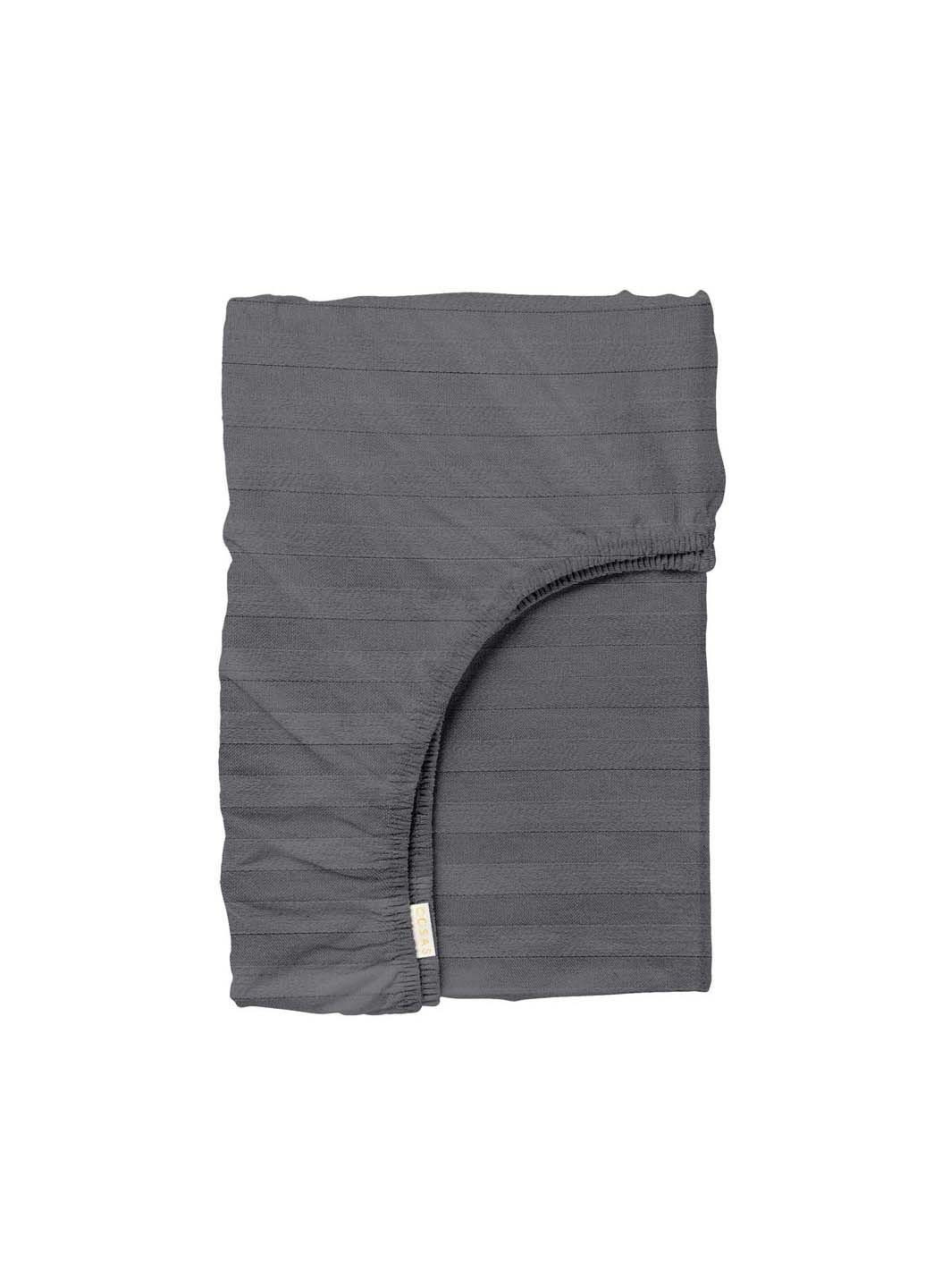 Підліткова постіль сатин з простирадлом на гумці STONE CS1 160х220 см Cosas (307477663)