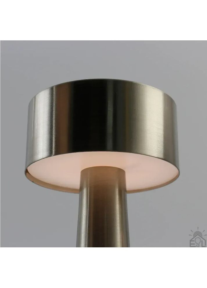 Настільна лампа сенсорна світлодіодна DOWN LIGHT з акумулятором 1200 mA Срібляста ESLLSE (365650667)