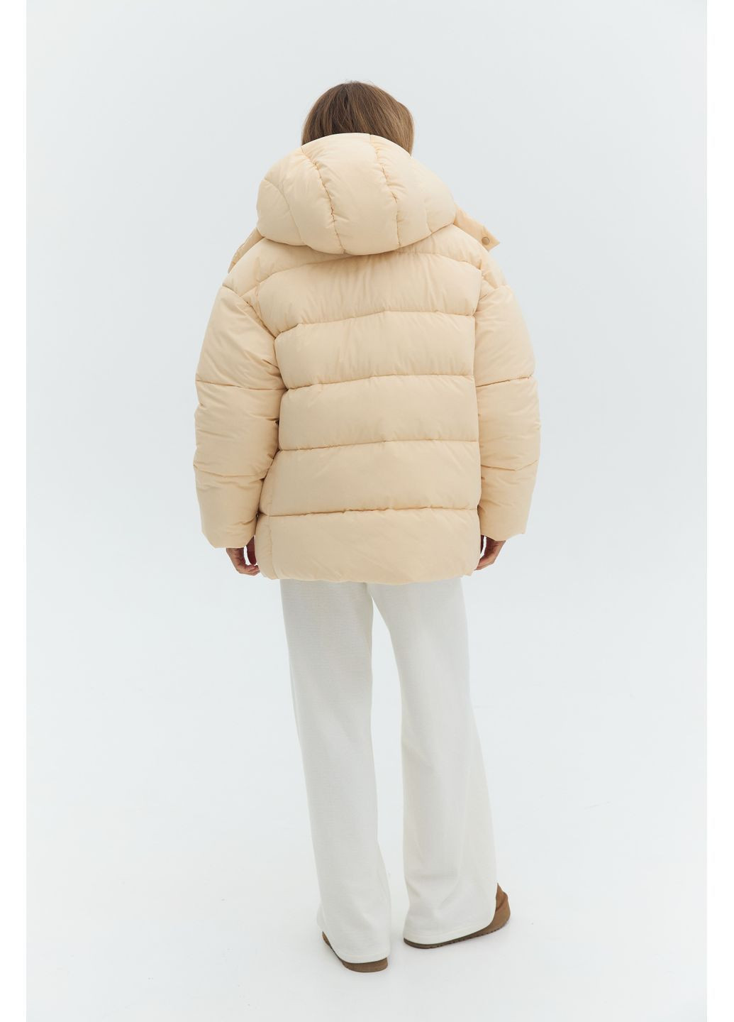 Бежевий зимній Пуховик Twice