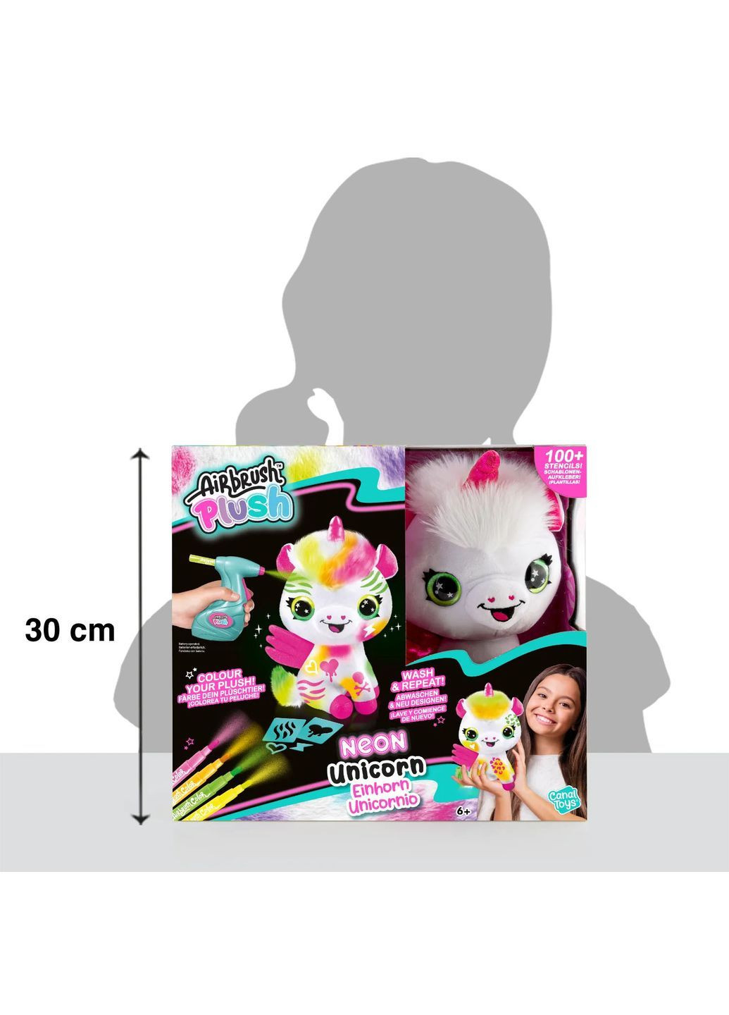 Набор для творчества DIY Airbrush Plush Единорог неон () Canal Toys AIR024 (370141000)