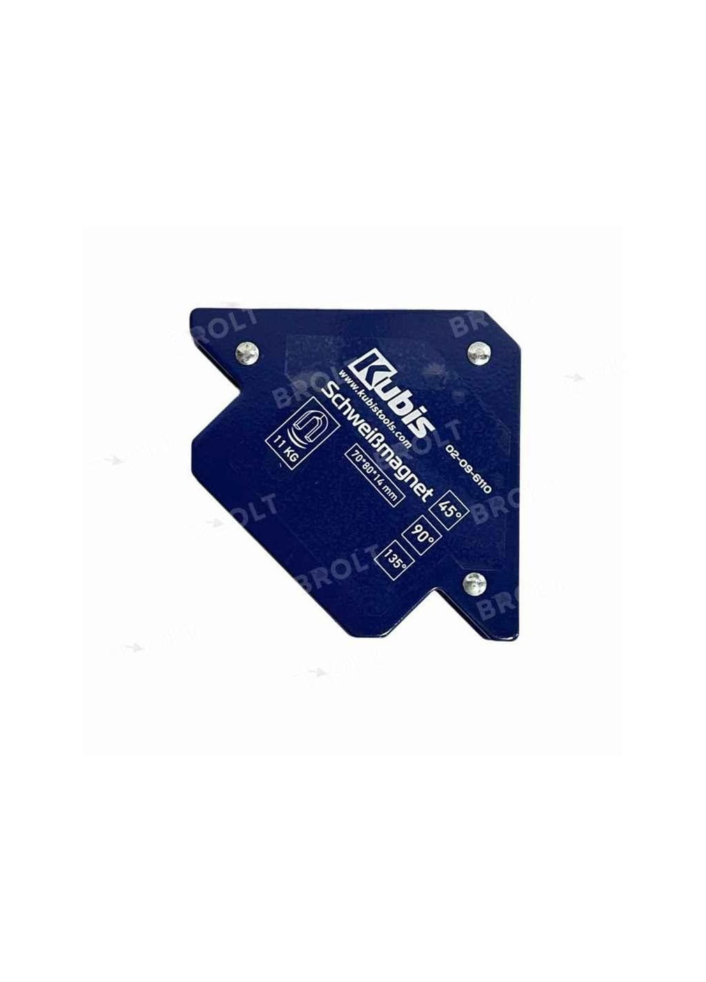 Магнитный держатель для сварки стрела 45°/ 90°/ 135°, 35 кг, 110*120*25 мм ТМ Kubis (305061394)