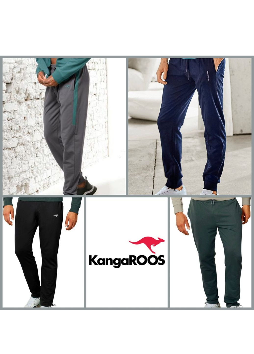 Синие кэжуал демисезонные брюки Kangaroos