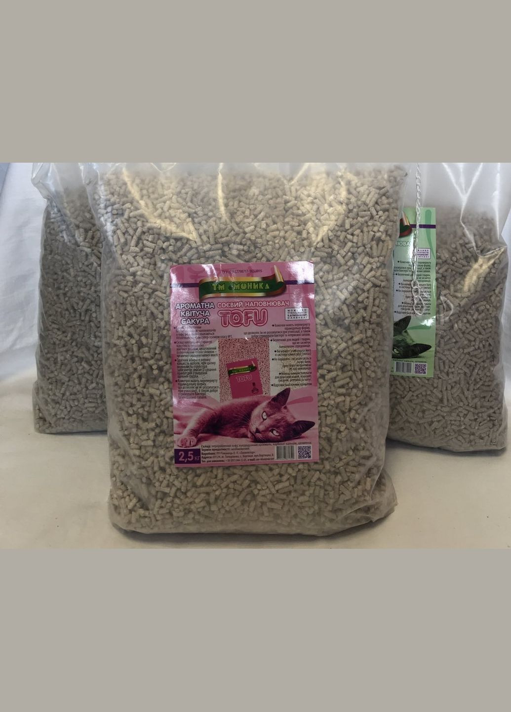 Наповнювач TOFU. Аромат квітучої сакури 2,5 кг No Brand (320950071)