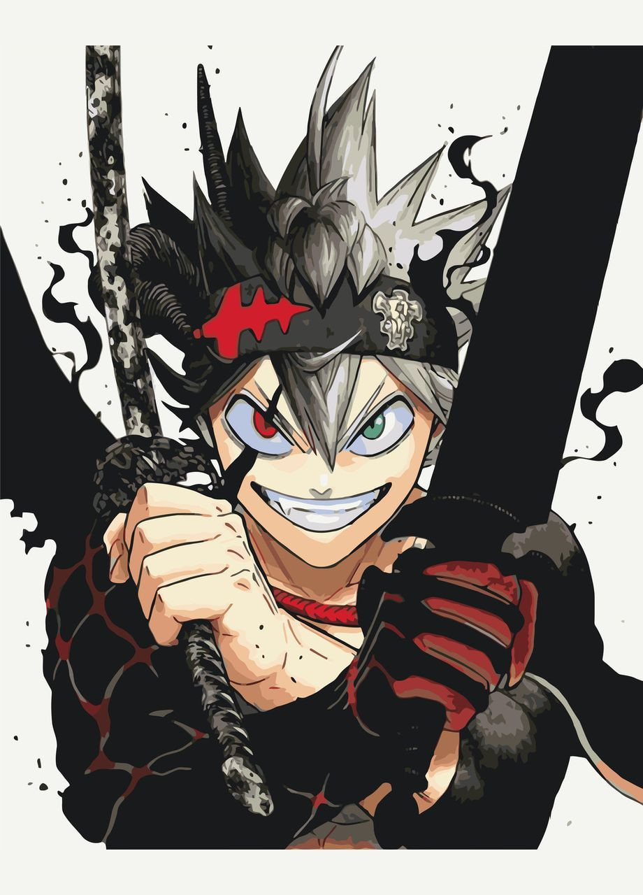 Картина за номерами Аніме Чорна конюшина: меч короля магів 40*50 см Оригамі LW 32400 Origami (322141966)