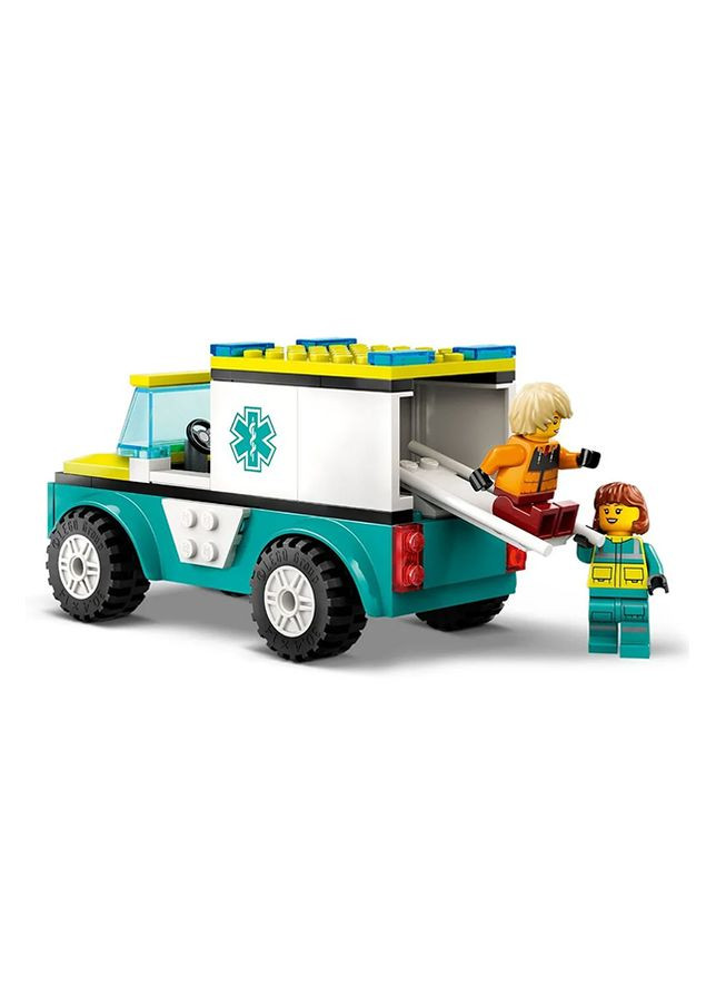 Конструктор - Карета швидкої допомоги й сноубордист колір різнокольоровий ЦБ-00241961 Lego (282818329)