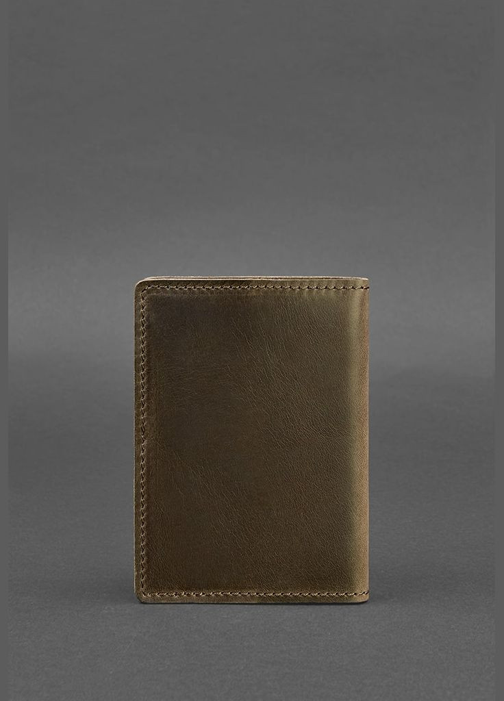 Шкіряна обкладинка для паспорта та військового квитка 1.3 темно-коричнева Crazy Horse (A-026741) BlankNote (329186858)