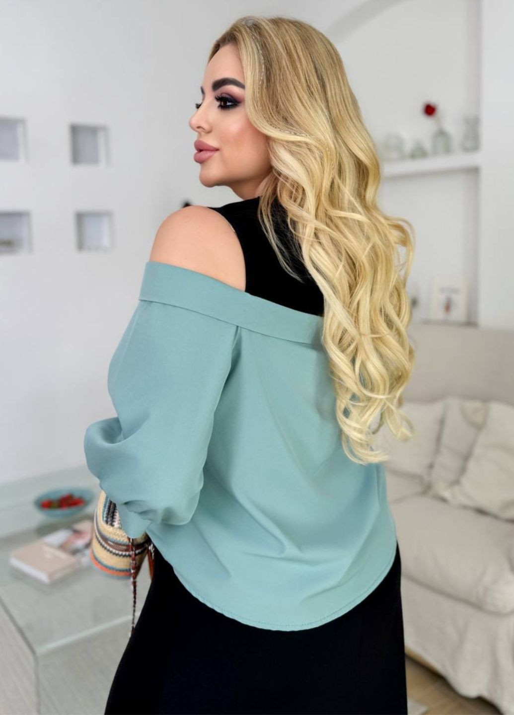 Фісташкова вечірня вишукана вечірня міді сукня комбінація з імітацією сорочки сукня-комбінація Tik-Tak однотонна