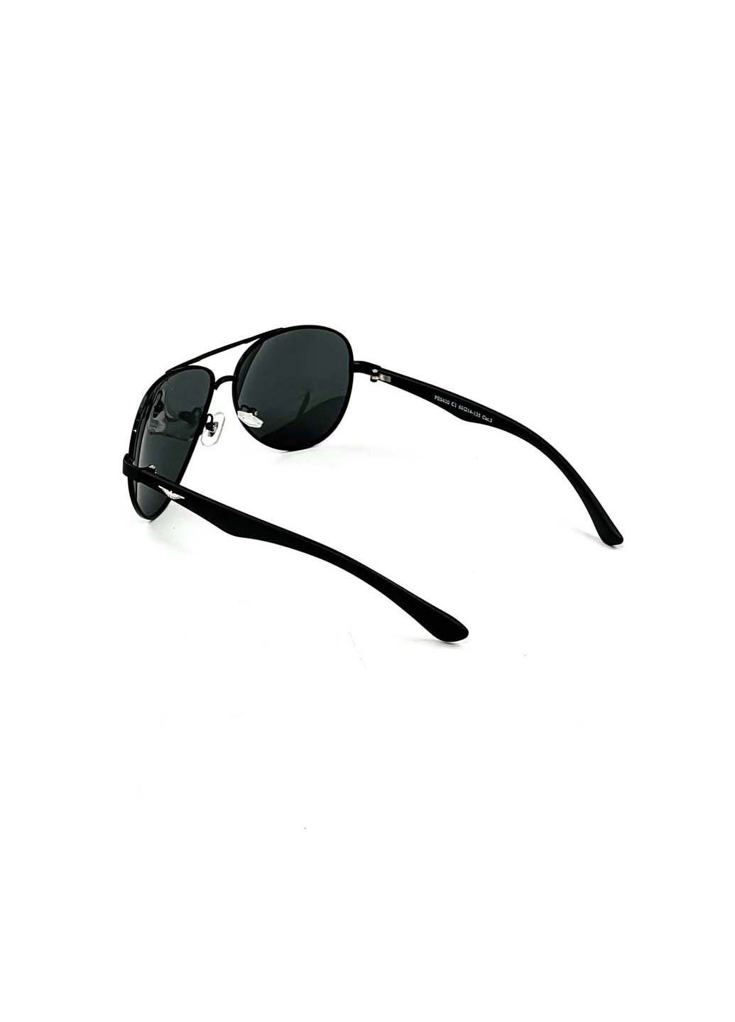 Солнцезащитные очки с поляризацией Авиаторы мужские 469-075 LuckyLOOK (294908104)
