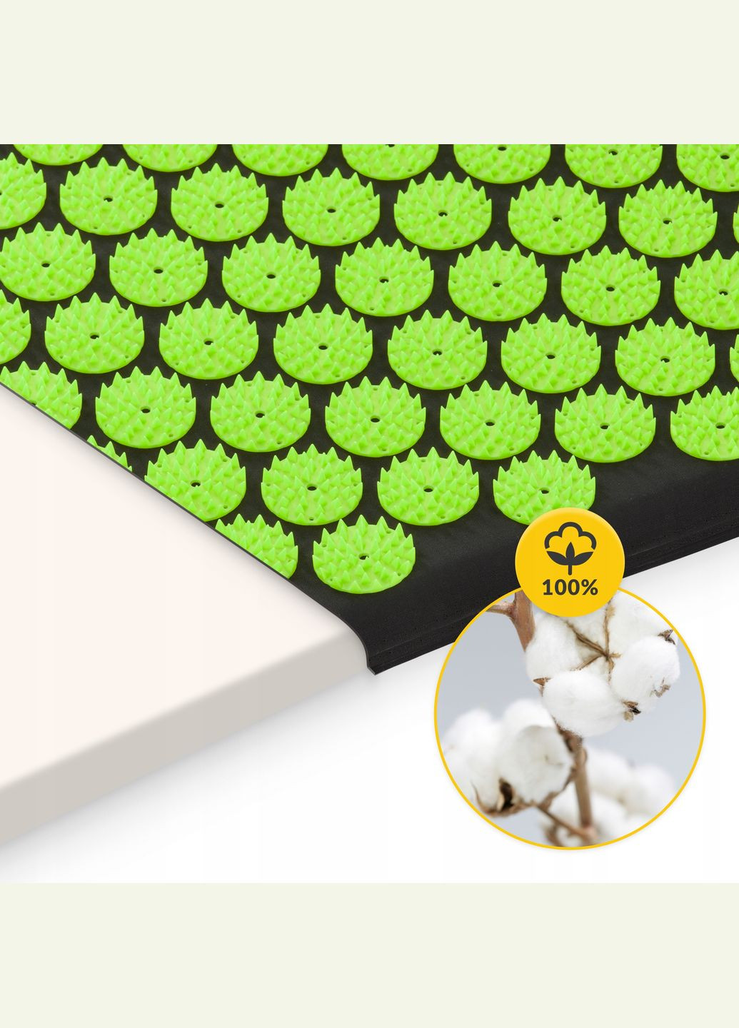 Коврик акупунктурный с валиком Classic Mat XL Аппликатор Кузнецова Black/Green () 4FIZJO P-5907222931769 (342758070)