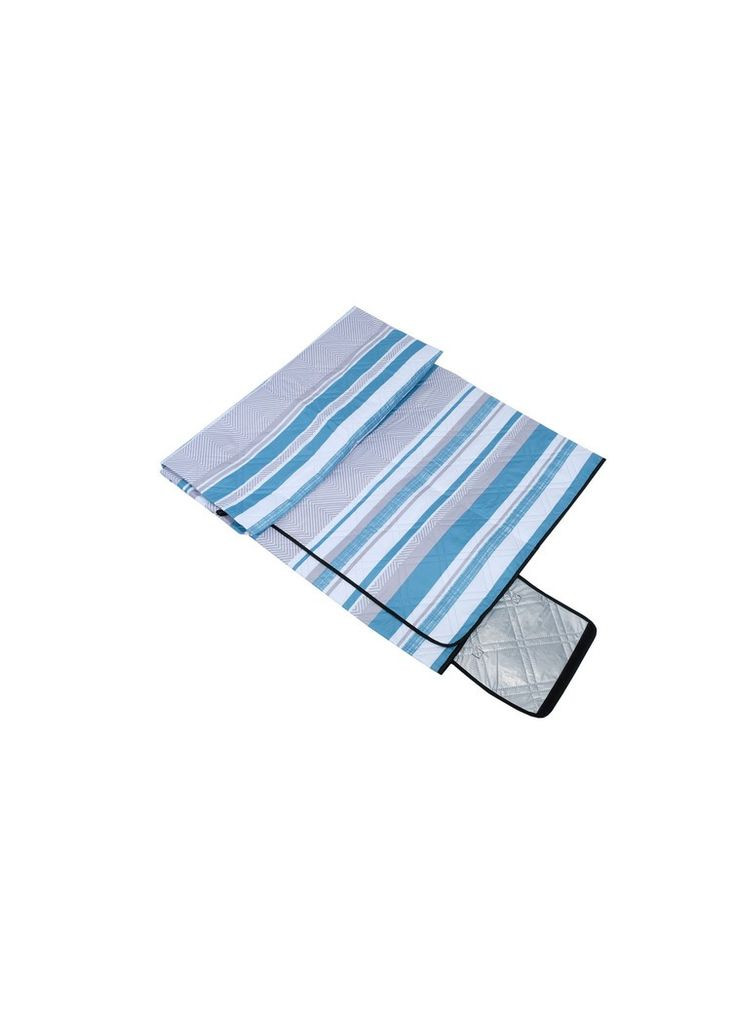 Туристический коврик TE-202 Ultra серый с синим для пикника и отдыха водонепроницаемый двухслойный ProDobro (367267375)