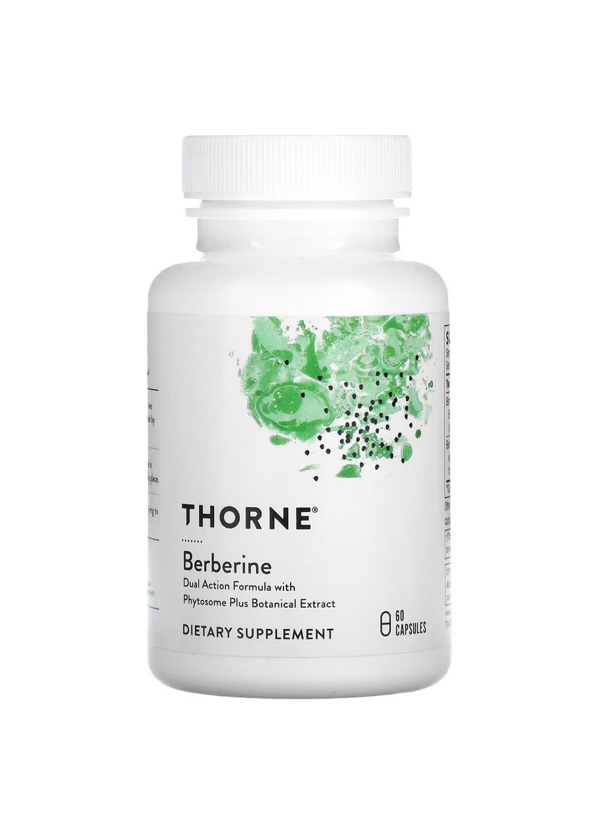 Берберин, 1000 мг, Berberine, 60 капсул Thorne Research (335976807)