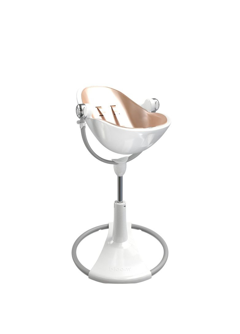 Стільчик для годування FRESCO White/Rose gold Bloom E10535-W\E10516-RGL (353308361)