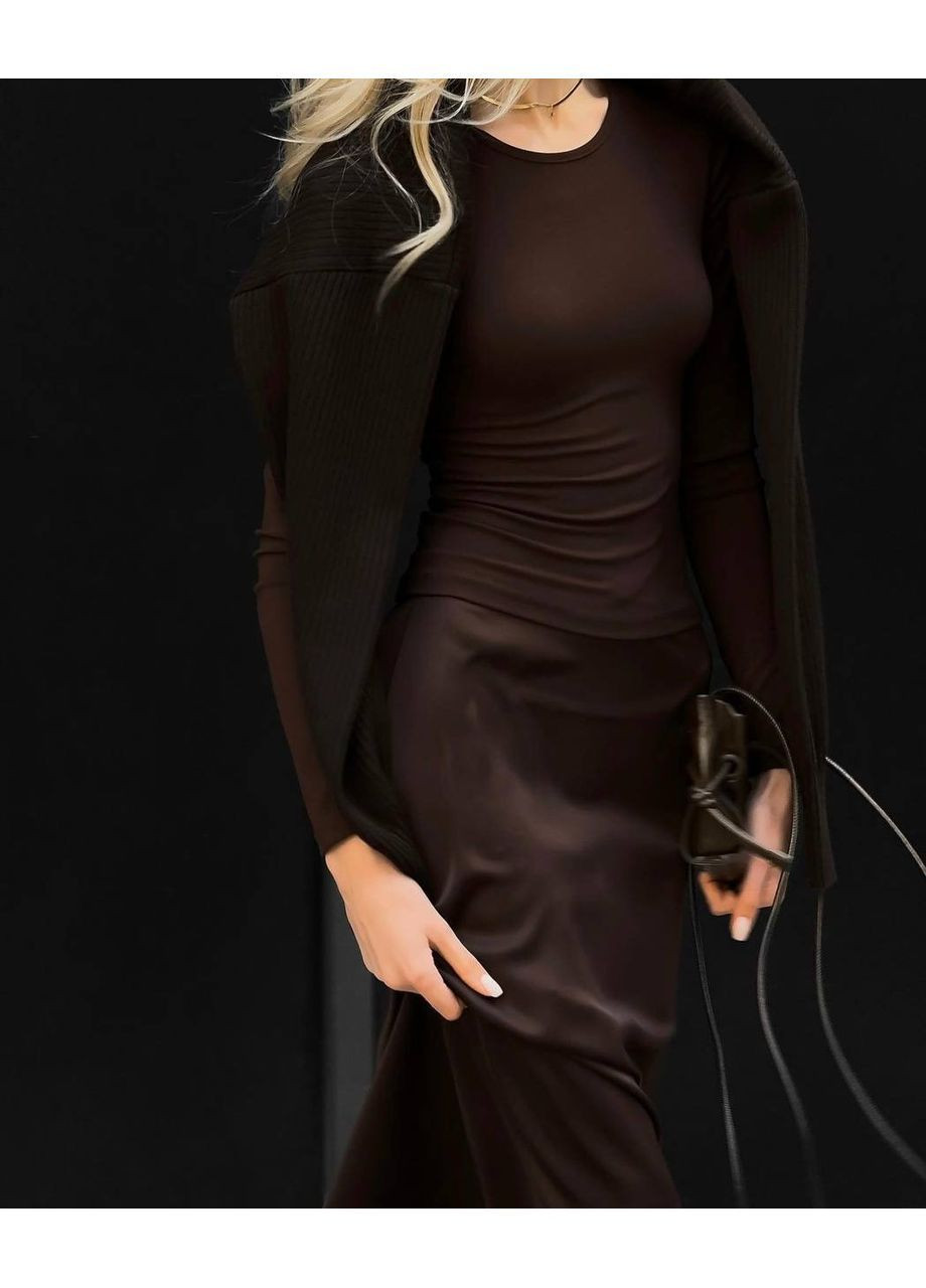 Спідниця, колір Коричневий No Brand (362415441)