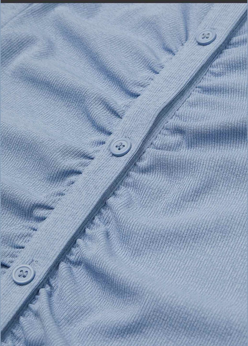 Блакитна сукня H&M однотонна