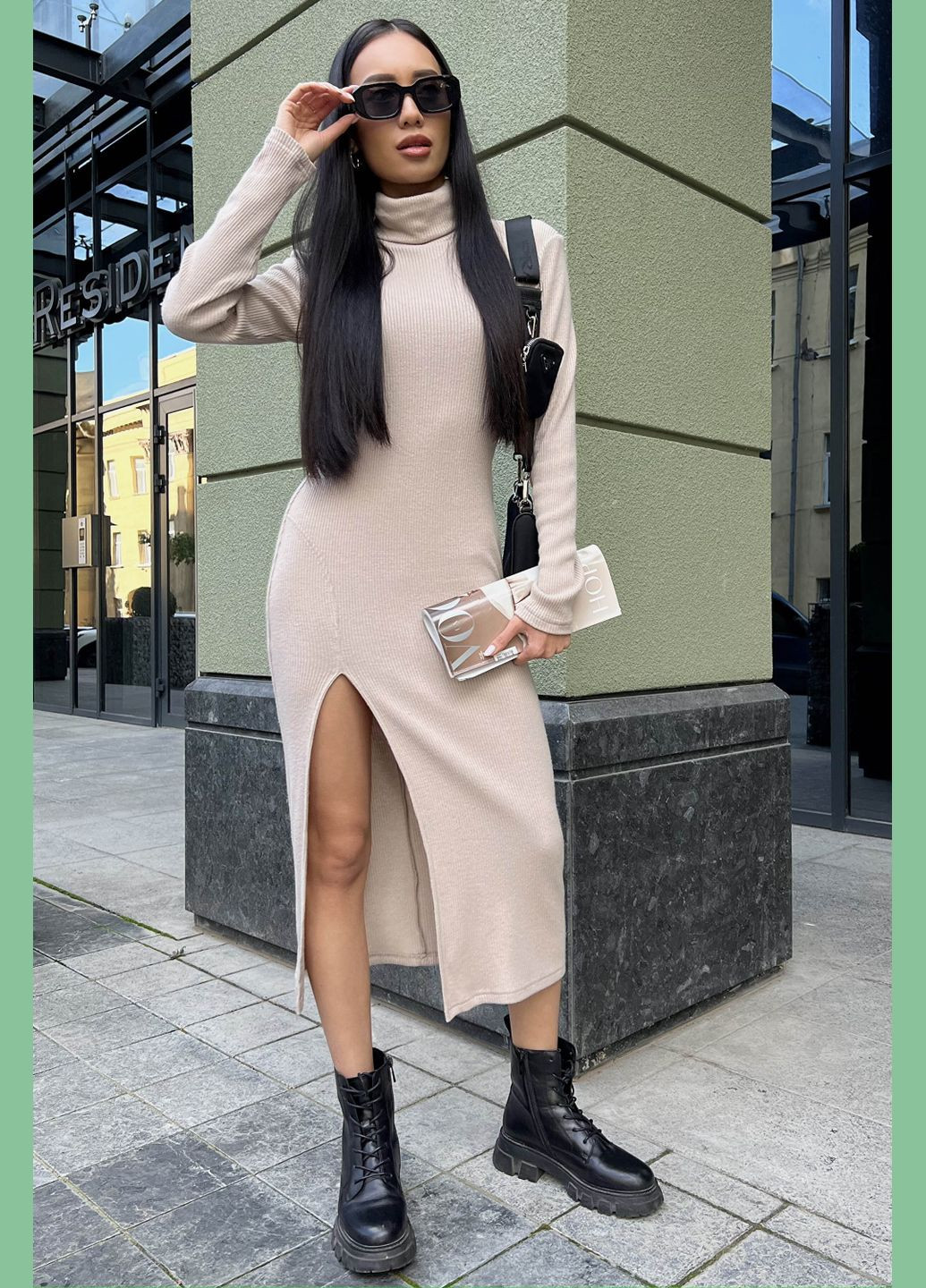 Бежева повсякденний, кежуал сукня футляр Liton