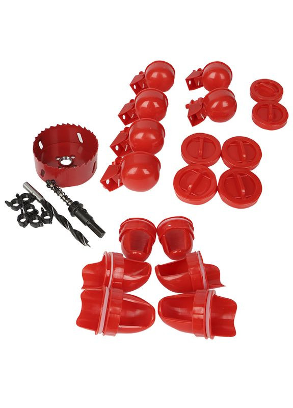 Кормушка и поилка QS202301 6 кормушек 6 поилок 1 сверло 1 коронка Lesko (330823658)