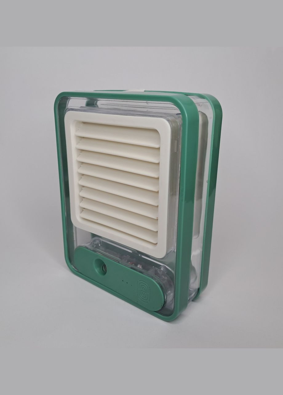 Портативный настольный мини-вентилятор сенсорный с увлажнением воздуха аккумуляторный SQV-7231 зеленый No Brand (323015452)