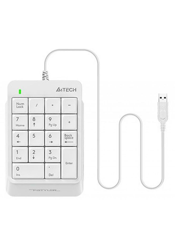 Клавіатура A4Tech k13p fstyler numeric keypad white (268144047)