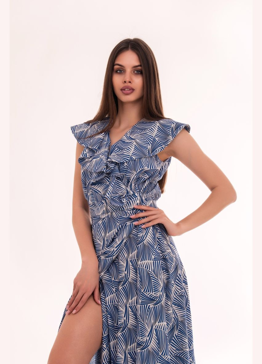 Синя святковий, повсякденний, коктейльна, вечірня сукня "fantastic freedom" No Brand