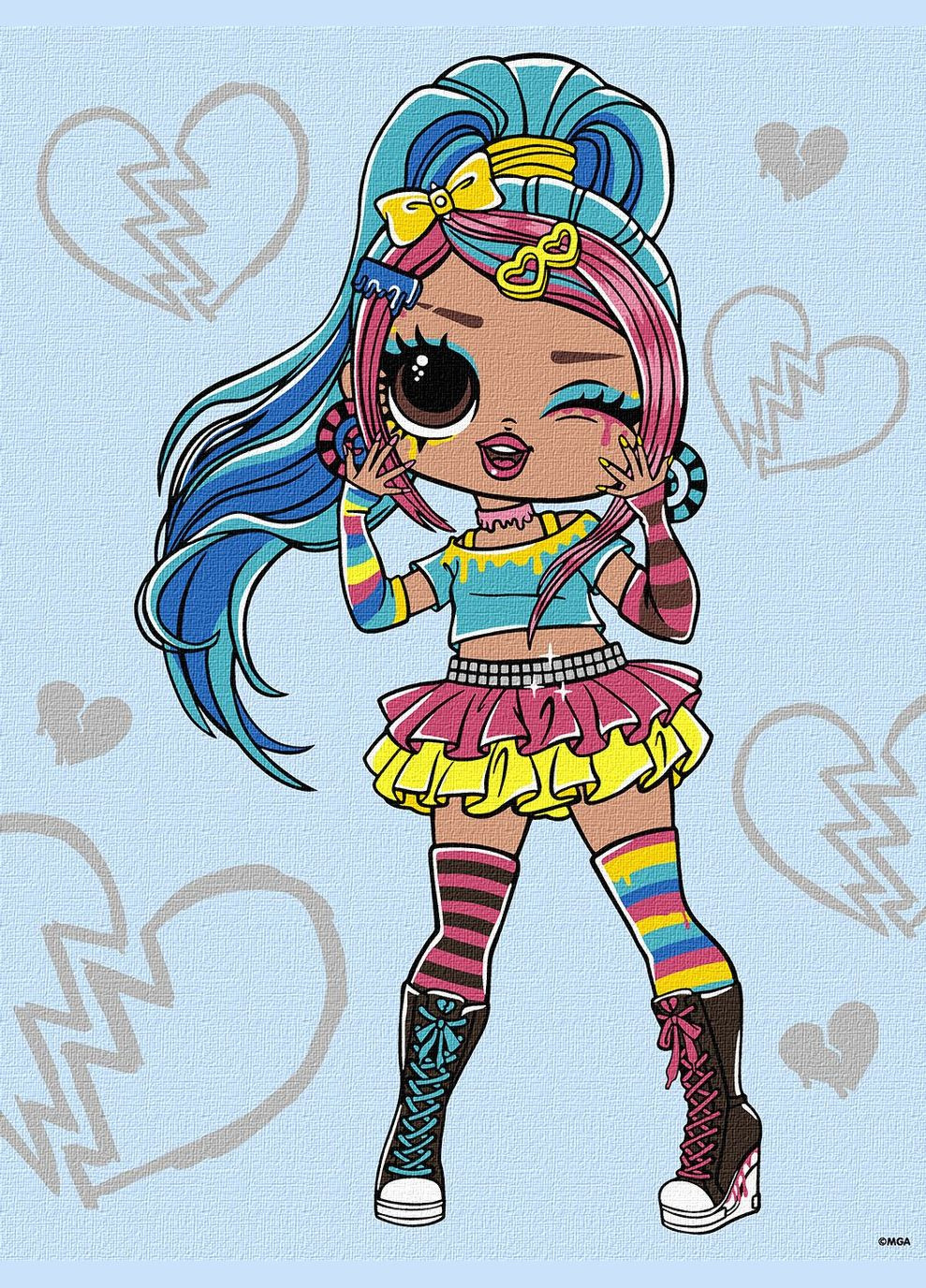 Картина за номерами "L.O.L. Surprise! Tweens Emma Emo"", 30х40 см, KHO6278 IDEYKA (327995546)