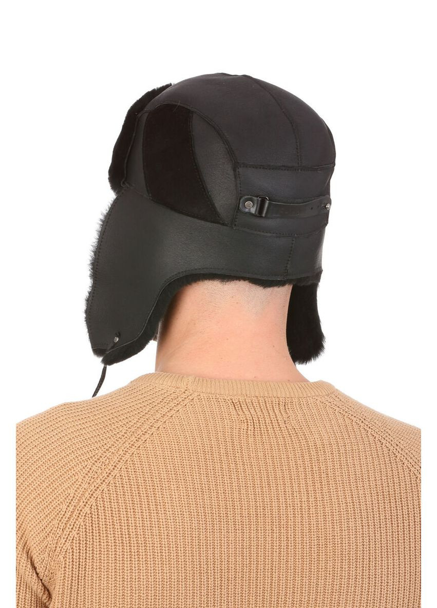 Ушанка чоловіча чорна (SC371362) Shlyapka (295922538)