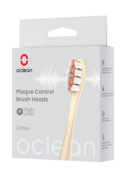 Насадки для зубної щітки P1C8 Plaque Control Brush Head Golden (2 шт.) Oclean (280876597)