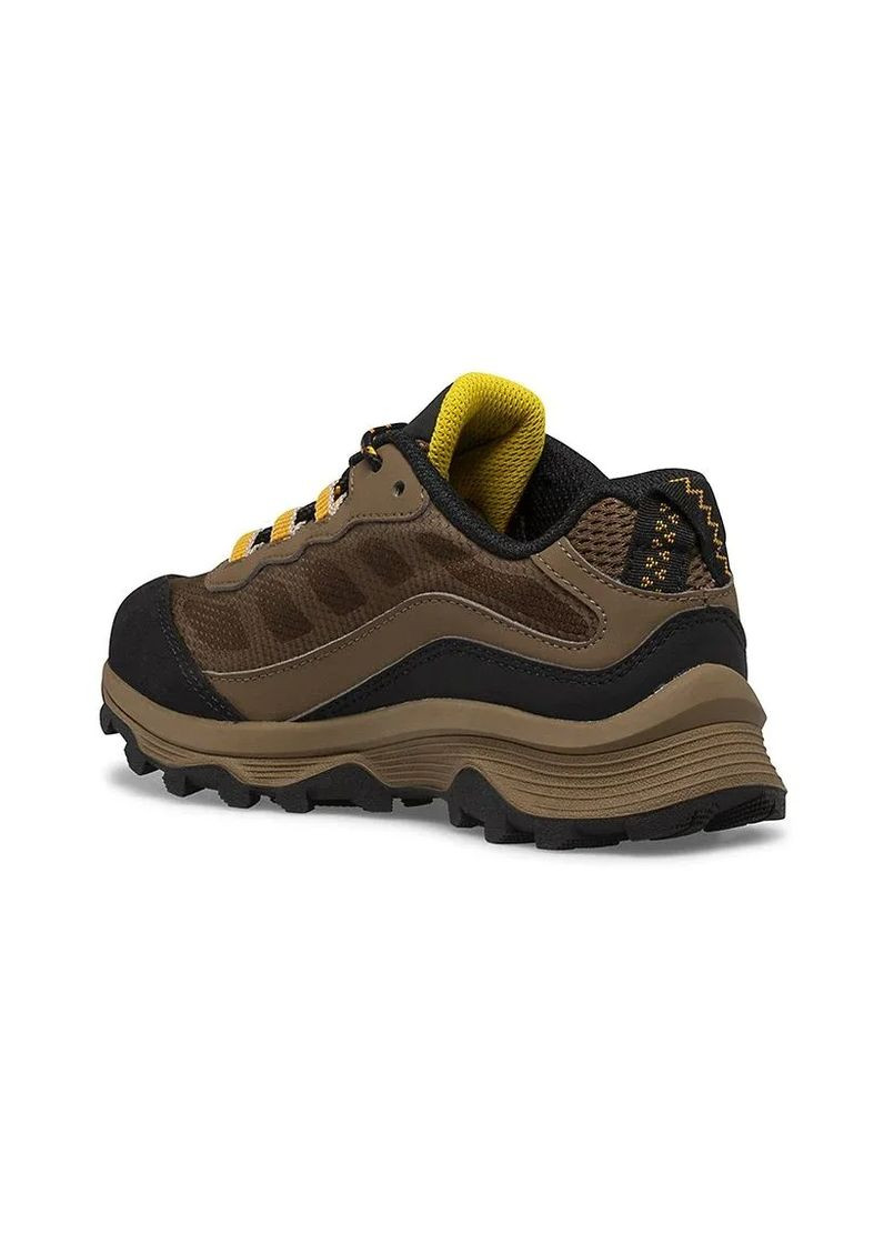 Коричневые повседневные осенние ботинки для мальчика moab speed low waterproof walnut Merrell